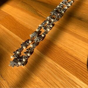 Silver Tone CZ Pavé Starburst Statement Necklace